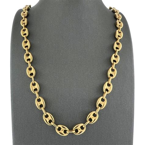 mens gold chains gucci|gucci gold chain necklaces.